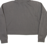 PUMA Cropped Womens Grey Hoodie M