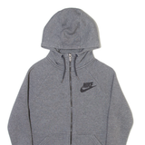 NIKE Mens Grey Hoodie Full Zip XS