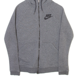 NIKE Mens Grey Hoodie Full Zip XS