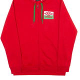 UMBRO Mens Red Hoodie Full Zip XL