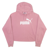 PUMA Cropped Womens Pink Hoodie M