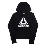 REEBOK Womens Black Hoodie S