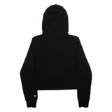 CHAMPION Cropped Womens Black Hoodie L