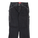 DICKIES Carpenter Workwear Womens Trousers Black Regular Straight W28 L30