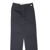 DICKIES Workwear Mens Trousers Black Regular Straight W32 L37