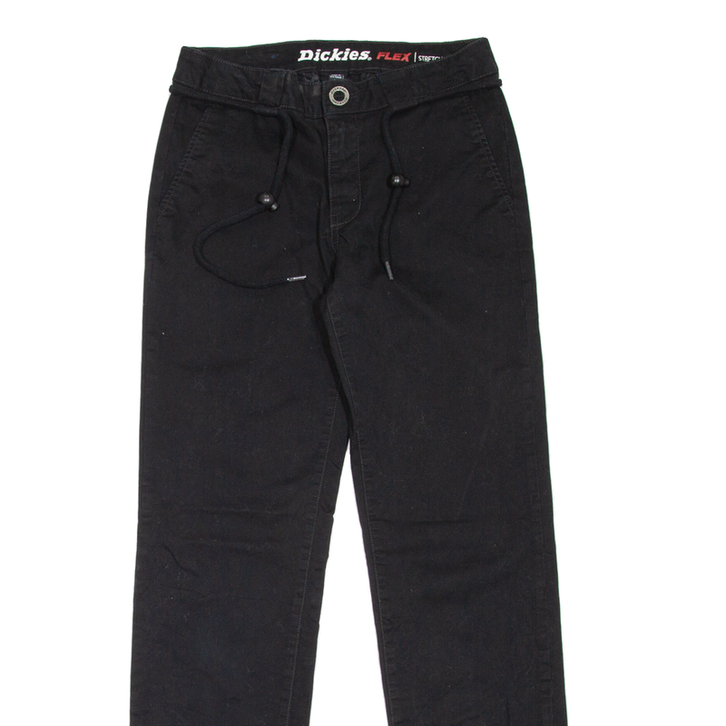 DICKIES Girls Trousers Black Regular Straight W25 L27