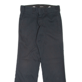 DICKIES Workwear Womens Trousers Black Slim Straight W28 L30