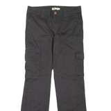 DICKIES Cargo Workwear Womens Trousers Black Relaxed Straight W30 L31