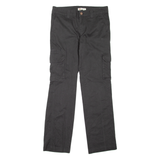 DICKIES Cargo Workwear Womens Trousers Black Relaxed Straight W30 L31