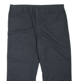 DICKIES Workwear Mens Trousers Black Loose Straight W42 L26