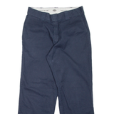 DICKIES Workwear Mens Trousers Blue Relaxed Straight W30 L29