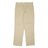 DICKIES 874 Workwear Mens Trousers Beige Regular Straight W36 L32