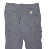 CARHARTT Cargo Workwear Mens Trousers Grey Relaxed Tapered W40 L26