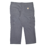 CARHARTT Cargo Workwear Mens Trousers Grey Relaxed Tapered W40 L26