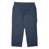 DICKIES Cargo Workwear Mens Trousers Blue Loose Tapered W40 L30