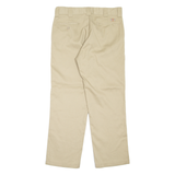 DICKIES 874 Workwear Mens Trousers Beige Regular Straight W34 L30