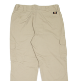 DICKIES Cargo Workwear Mens Trousers Beige Relaxed Straight W38 L30