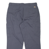 DICKIES Cargo Workwear Mens Trousers Blue Relaxed Tapered W40 L30