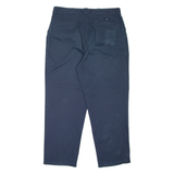 DICKIES Workwear Mens Trousers Blue Relaxed Tapered W40 L32