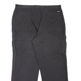DICKIES Cargo Workwear Mens Trousers Black Relaxed Tapered W38 L32