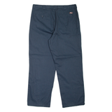 DICKIES Workwear Mens Trousers Blue Relaxed Tapered W40 L30