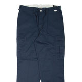 DICKIES Cargo Workwear Mens Trousers Blue Relaxed Tapered W38 L33