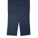 DICKIES Cargo Workwear Mens Trousers Blue Relaxed Tapered W38 L33