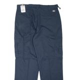 DICKIES Cargo Workwear Mens Trousers Blue Relaxed Tapered W38 L33