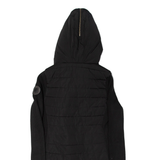 CALVIN KLEIN Womens Parka Coat Black Hooded XS