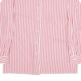 Womens Shirt Top Pink Long Sleeve Striped S