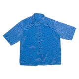 Womens Shirt Shirt Blue Crazy Pattern S