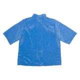 Womens Shirt Shirt Blue Crazy Pattern S