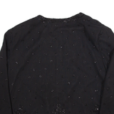 CANDA Womens Kimono Top Black Long Sleeve L