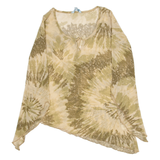 ATMOSPHERE Womens Blouse Top Green Long Sleeve Crazy Pattern UK 16