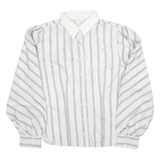 Womens Shirt Shirt Grey Long Sleeve Striped S