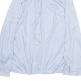 Womens Shirt Top Blue Long Sleeve Striped S