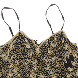 Womens Camisole Top Gold Sleeveless XXS