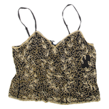 Womens Camisole Top Gold Sleeveless XXS