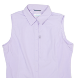 Womens Shirt Top Purple Sleeveless XS