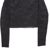 Womens Top Black Long Sleeve XXS