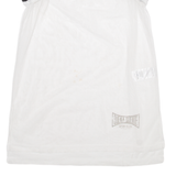 Womens Vests Top White High Neck Sleeveless M