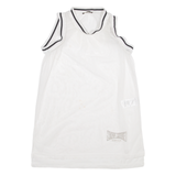 Womens Vests Top White High Neck Sleeveless M