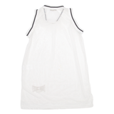 Womens Vests Top White High Neck Sleeveless M