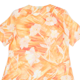 CANDA Womens Shirt Top Orange Floral M