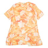CANDA Womens Shirt Top Orange Floral M