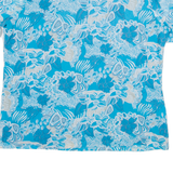 KINGFIELD Womens Shirt Top Blue Floral 2XL