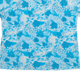 KINGFIELD Womens Shirt Top Blue Floral 2XL