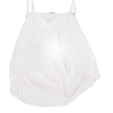 TOMMY HILFIGER Womens Vests Top White Sleeveless XXS