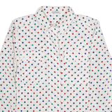 ALEXANDER Womens Shirt Top White Long Sleeve Crazy Pattern M