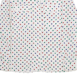ALEXANDER Womens Shirt Top White Long Sleeve Crazy Pattern M